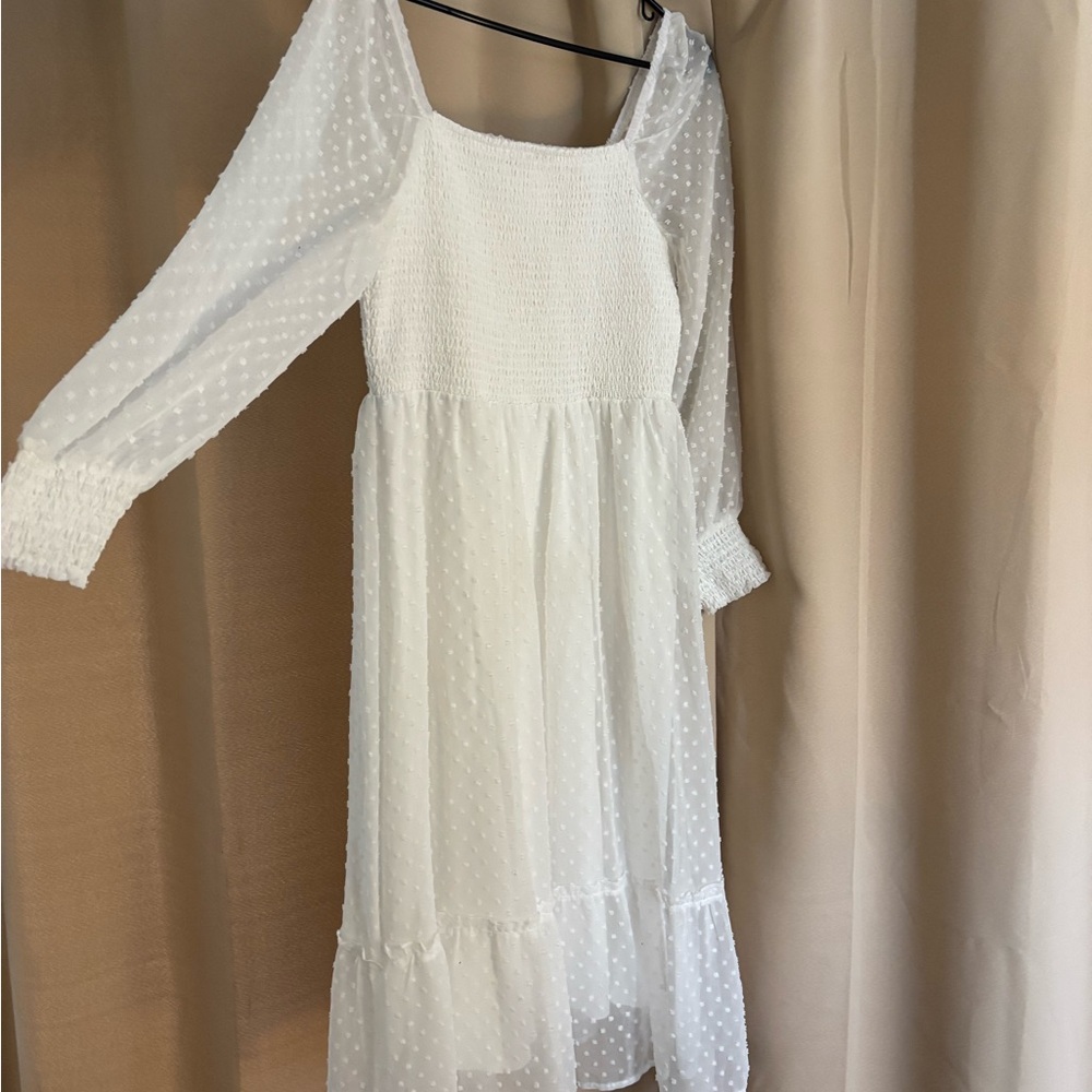 White Midi Dress